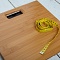 Напольные весы для ванной комнаты из бамбука (150кг)