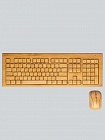 Клавиатура c мышкой деревянная (бамбук) Полноразмерная