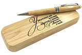 Подарочная ручка из бамбука "Учитель источник мудрости"