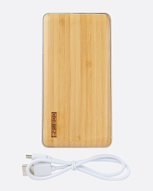 Портативное зарядное устройство (Power Bank) из бамбука 2 USB выхода