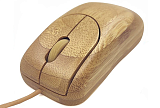 Мышка деревянная (бамбук) проводная