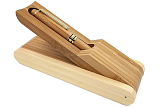 Шариковая ручка из бамбука в раскладном футляре