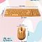 Клавиатура и беспроводная мышь из бамбука (Комплект)